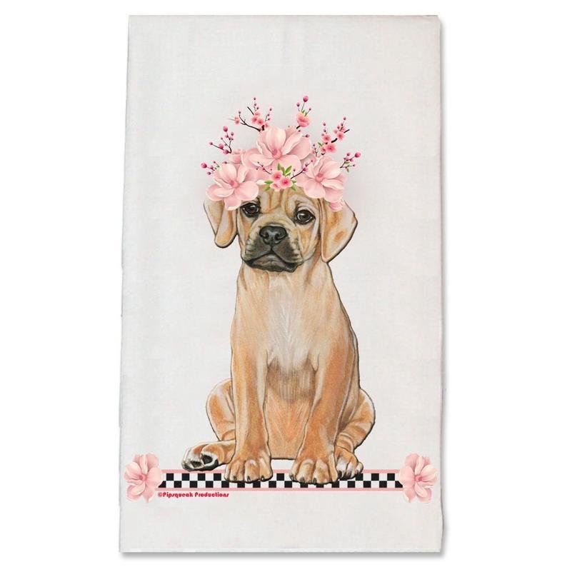 Puggle dish towel