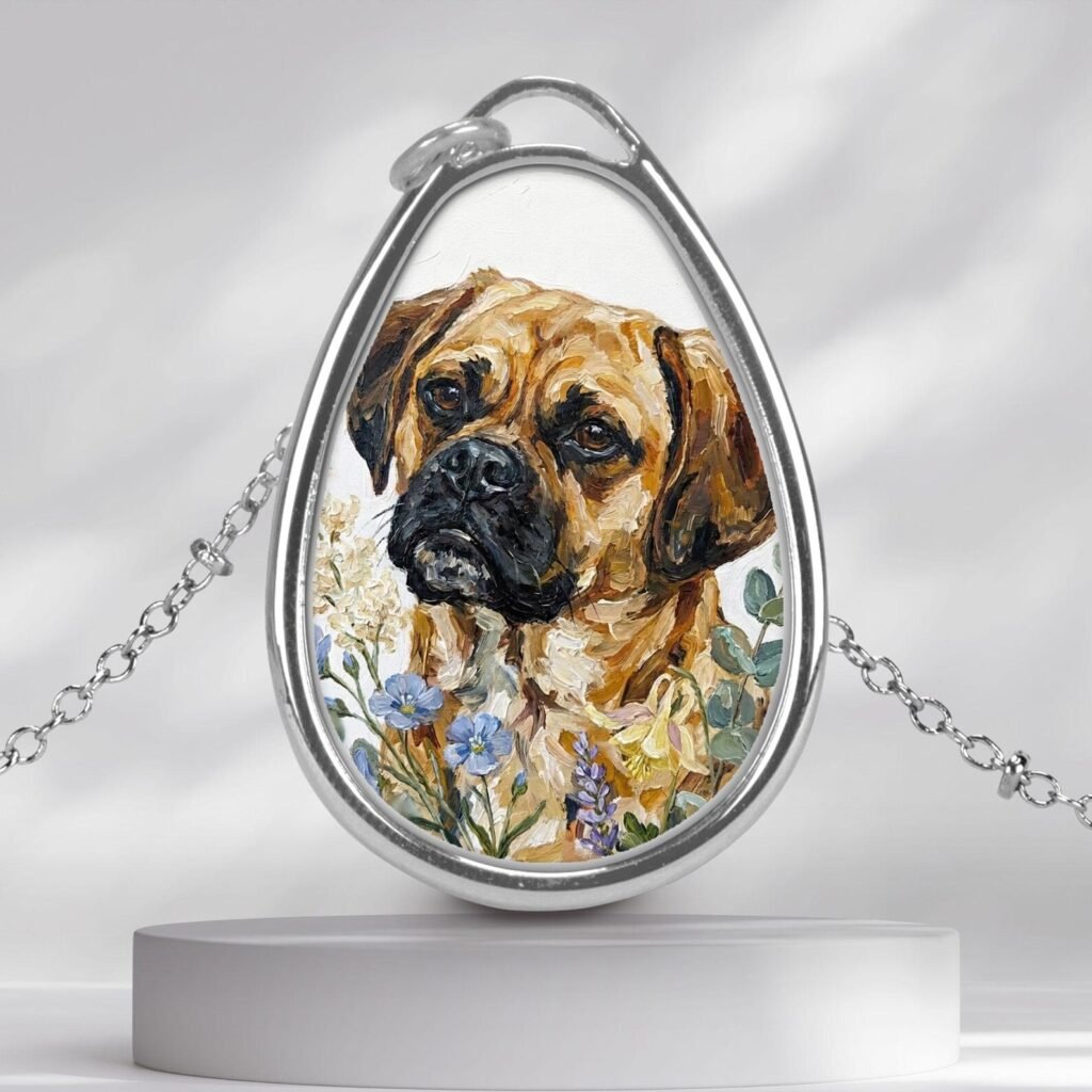 Fawn Puggle Necklace Pendant