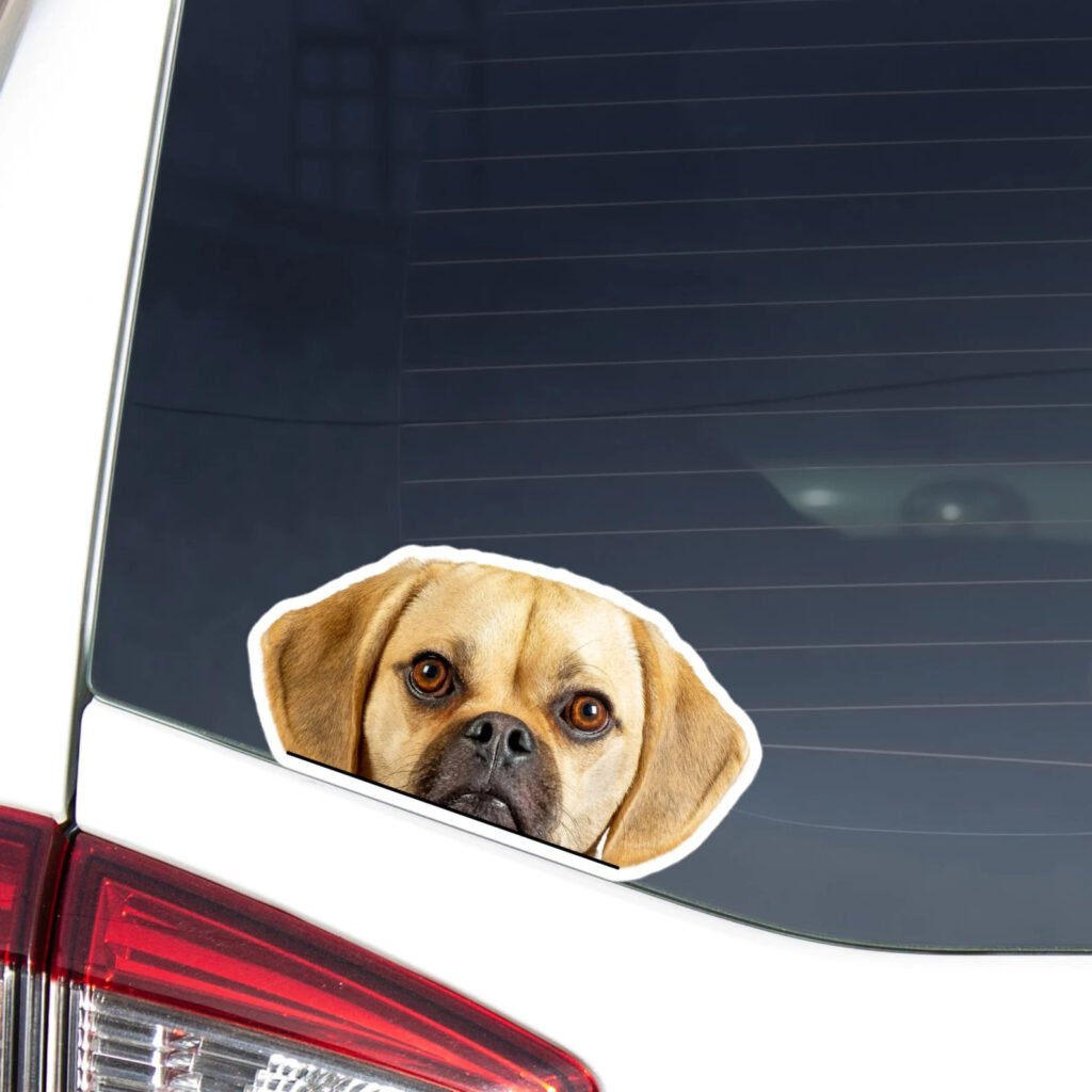 Puggle Car Decal