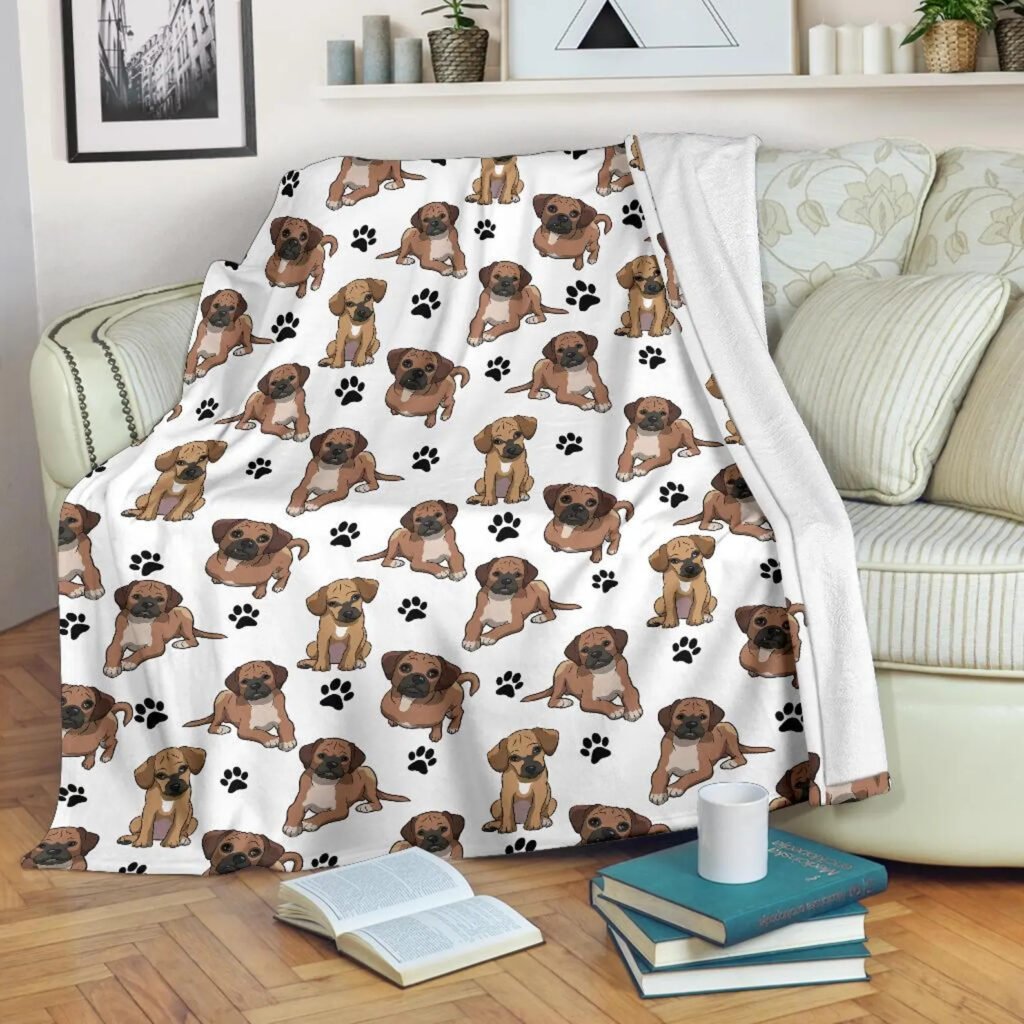 Puggle Throw Blanket