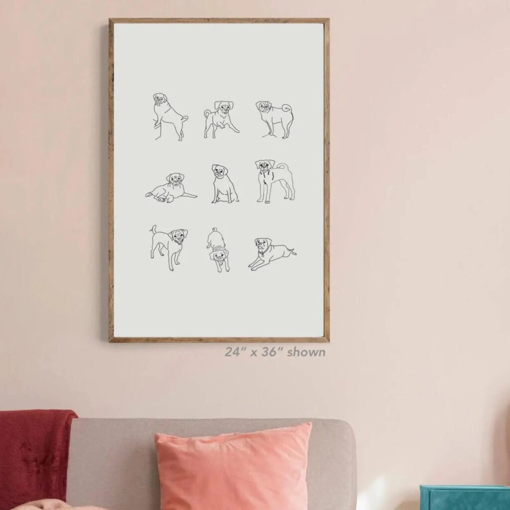 Puggles Art Print