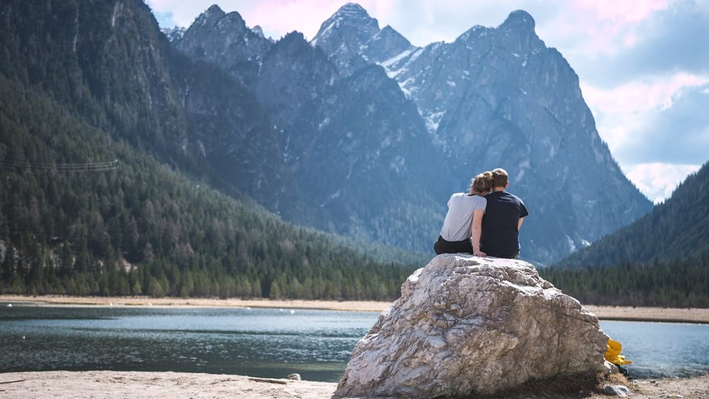 Couple hiking