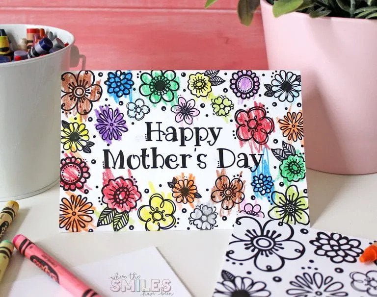 Floral Mothers Day Card