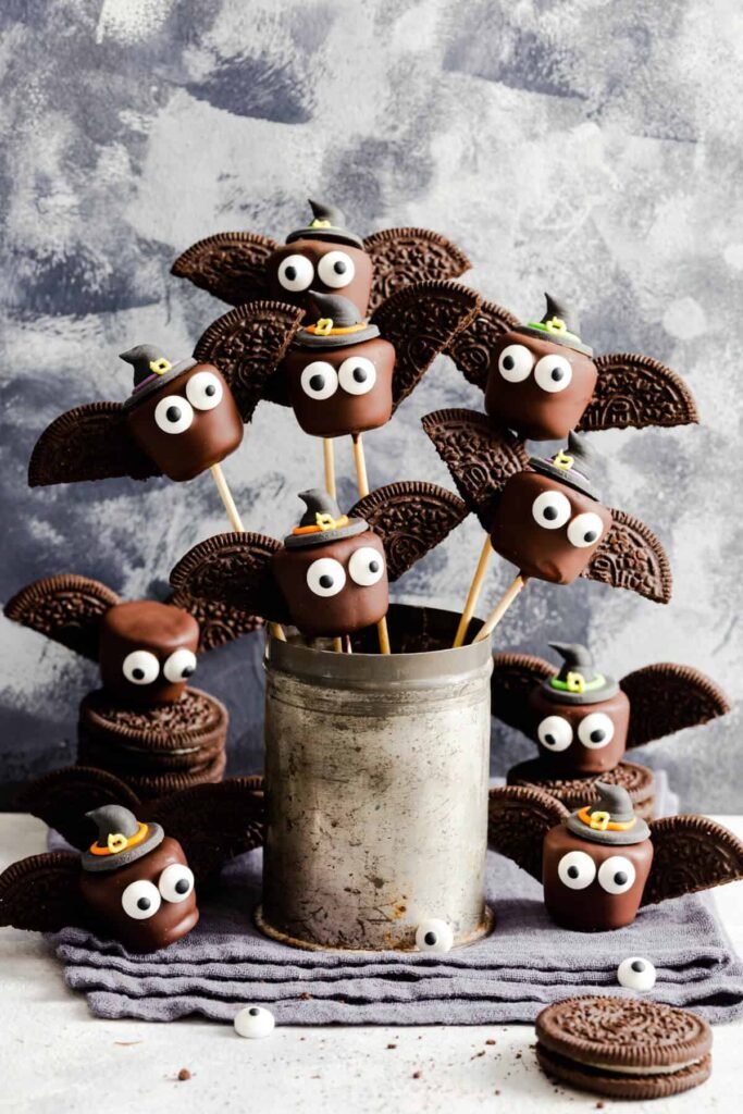 Chocolate Marshmallow Halloween Bats