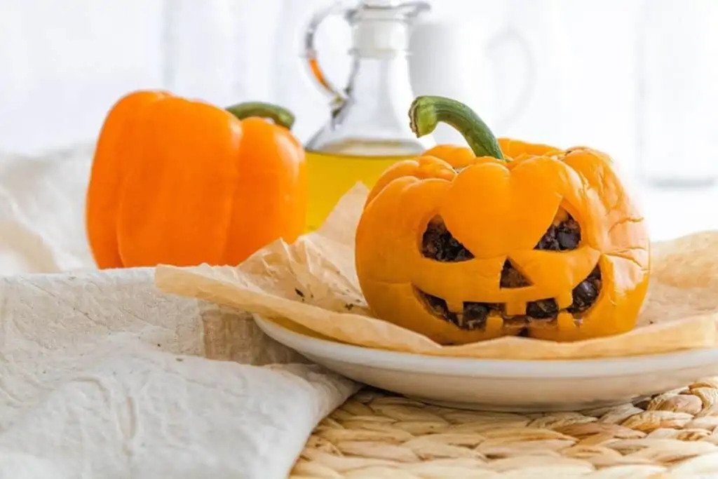 halloween stuffed peppers