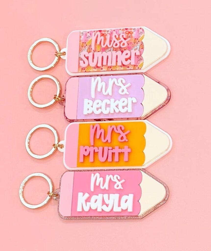 Custom Teacher Keychain