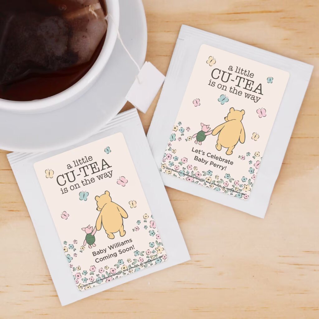 Winnie the Pooh Baby Shower Tea Bags