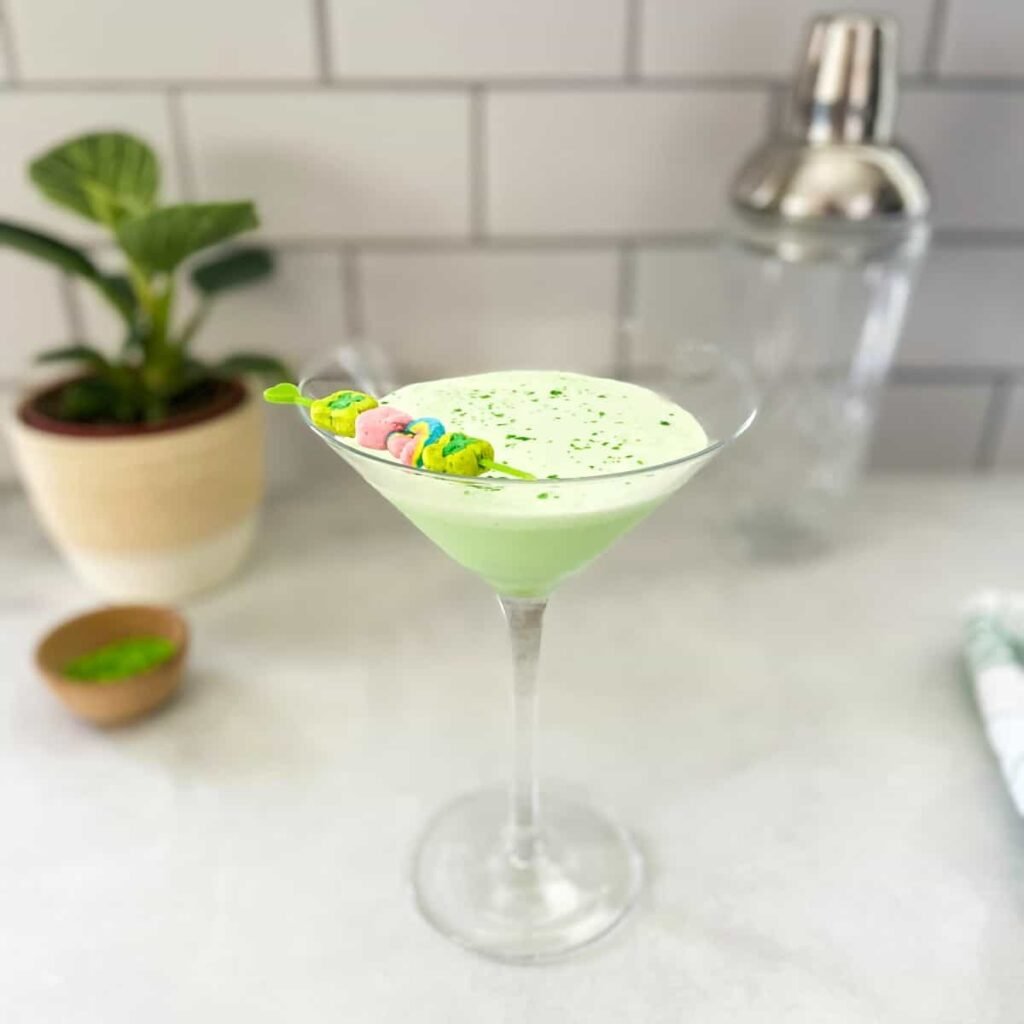 Lucky Charms Green Martini