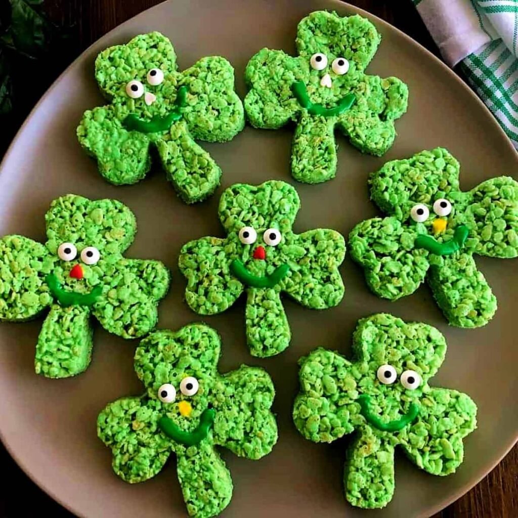 Shamrock Rice Krispie Treats