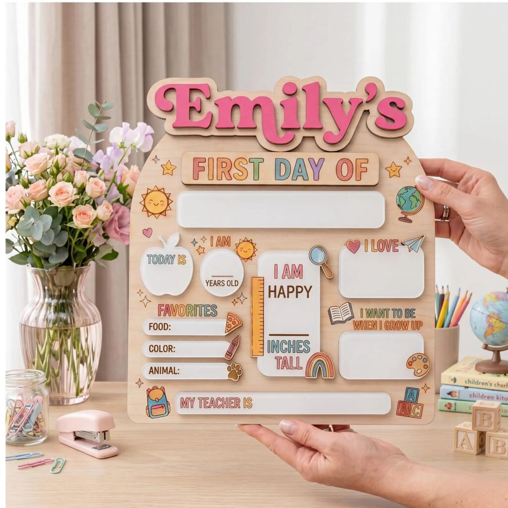 Custom First Day of School Sign