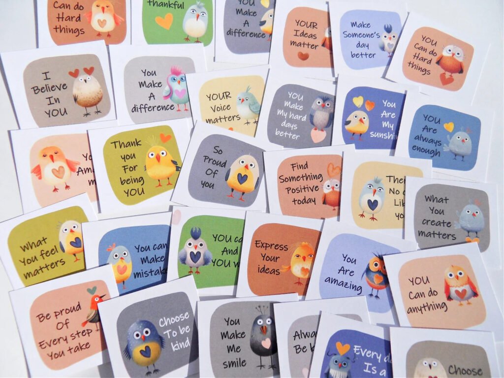 Mini Encouragement Cards for kids