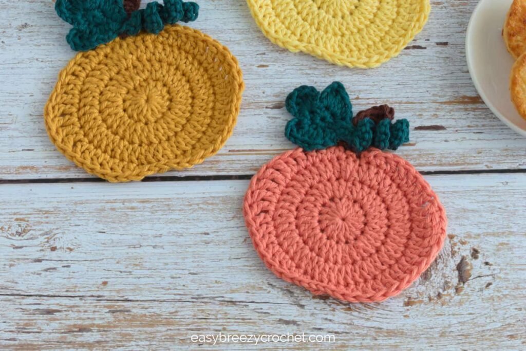 Crochet Pumpkin Coaster