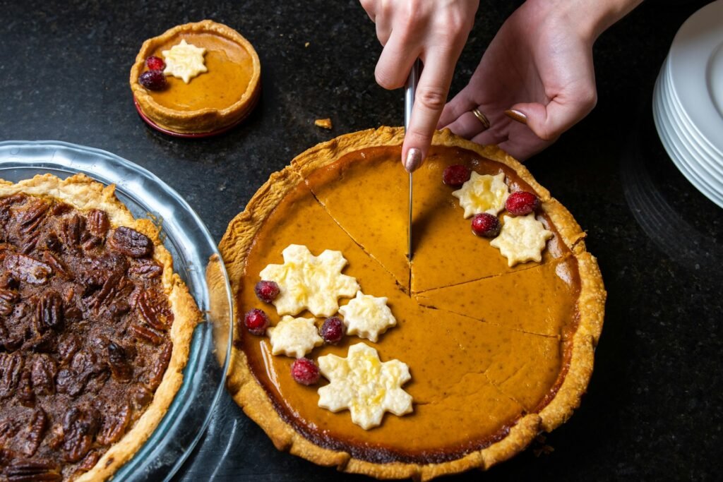 Pecan and pumkin pies