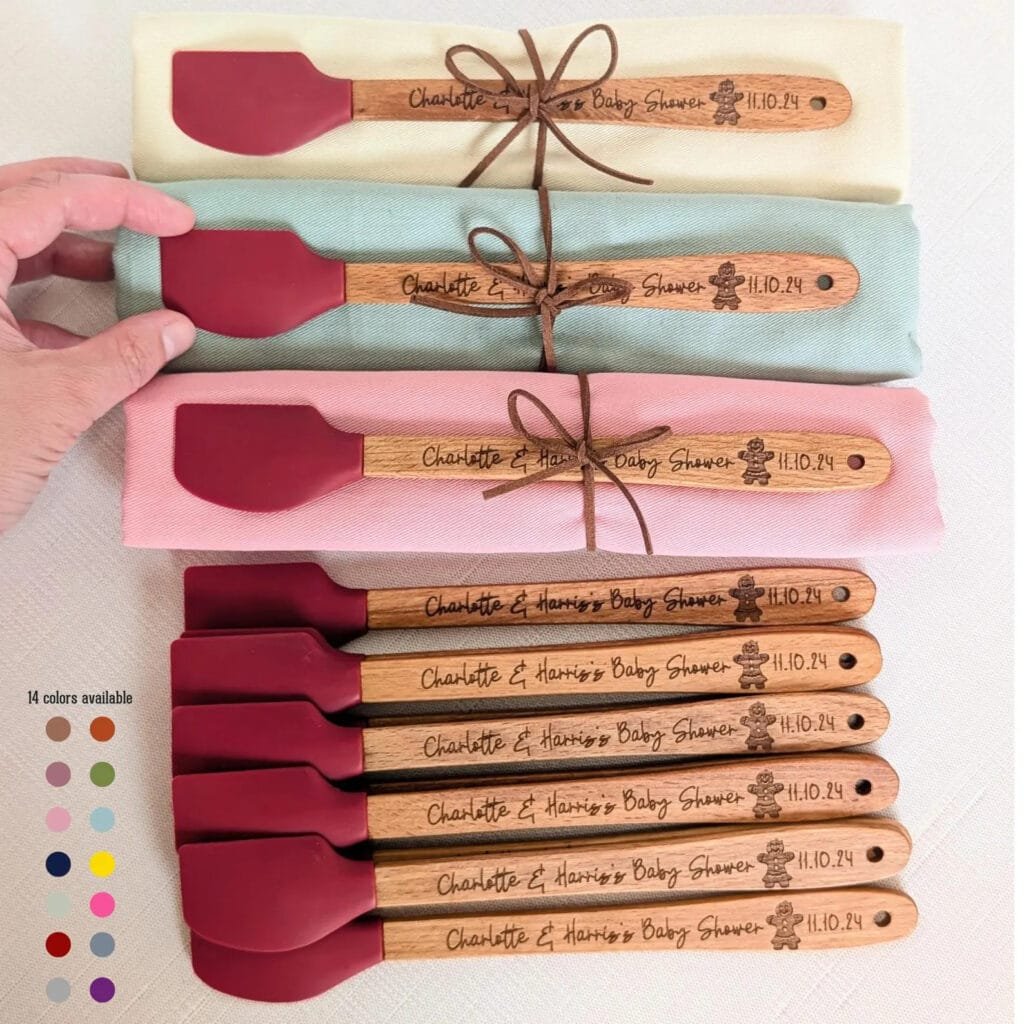 Christmas baby shower favors Spatula