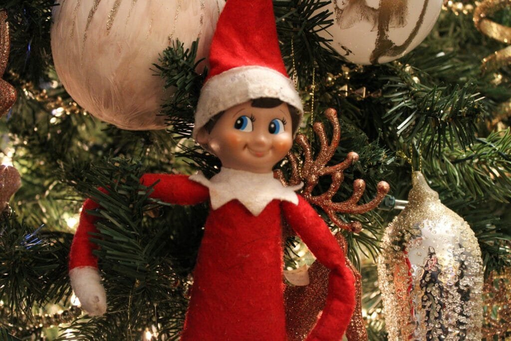 Elf on the Shelf on the tree!