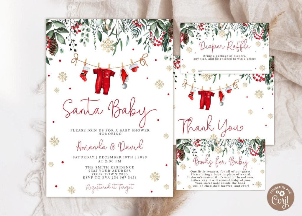 Santa Baby Shower Invitation