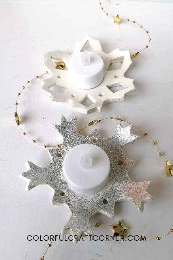 Air Dry Clay Candle Holder