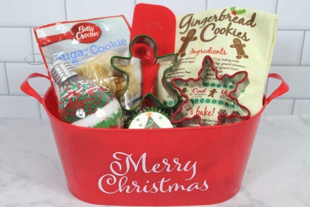 Christmas Baking Themed Gift Basket