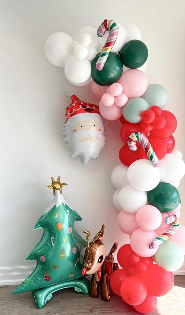 Christmas Balloon Garland