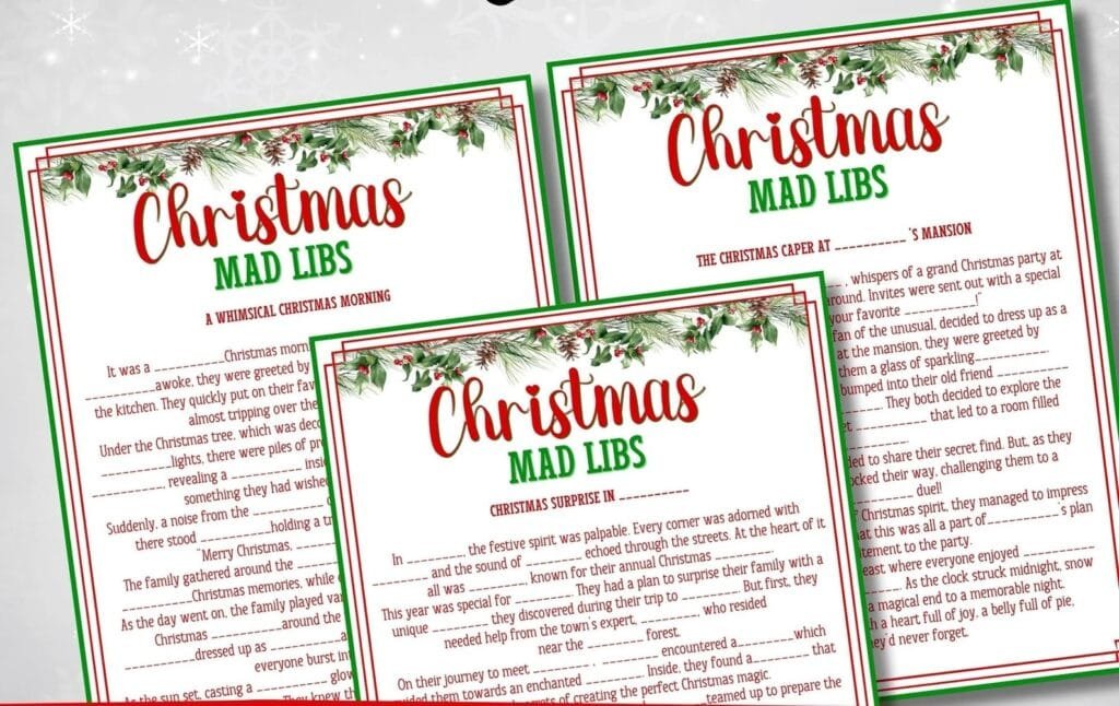 Christmas Mad Libs