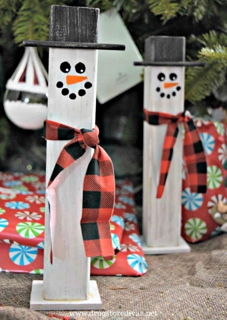 Rustic Scrap Wood Snowman