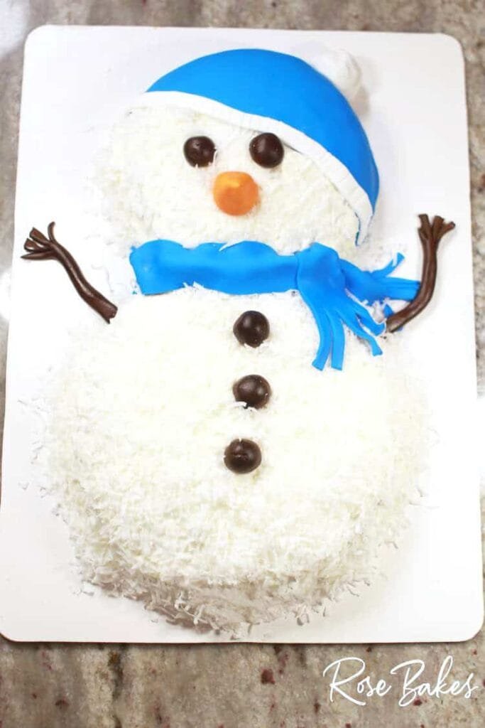 Snowman Cake