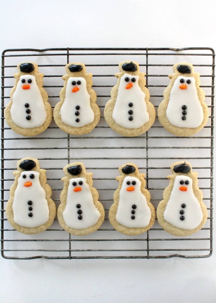 Snowman Sugar Cookies