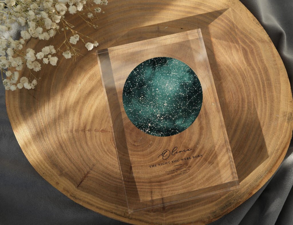 The Night You Were Born Custom Star Map