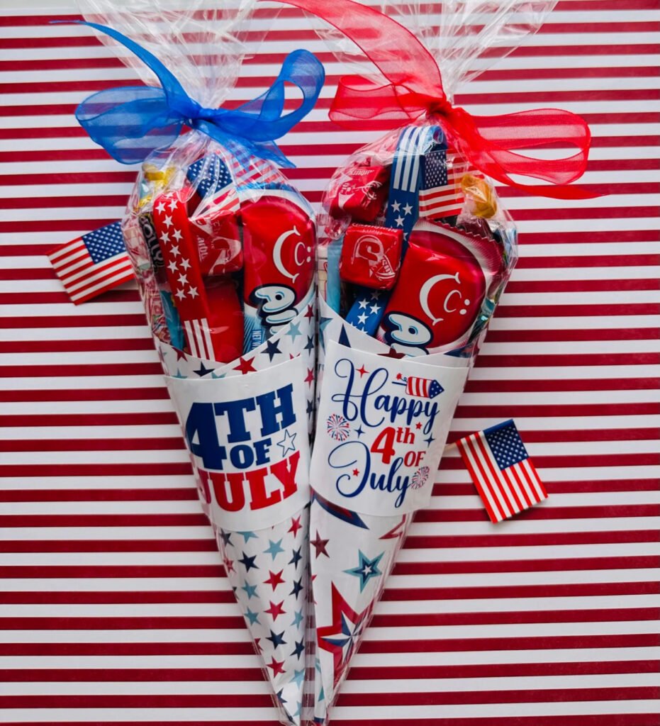 4th Of July Candy Cones Favors