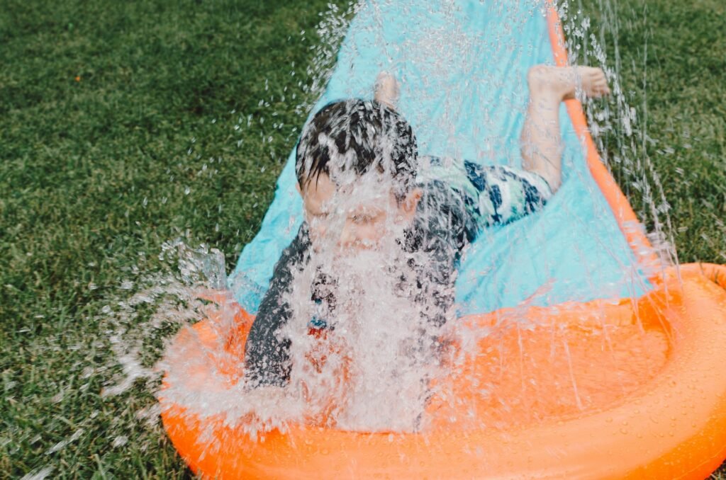 Slip and Slide, a fun water activity for kids