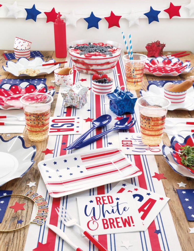 Red White Blue Party Decoration Idea