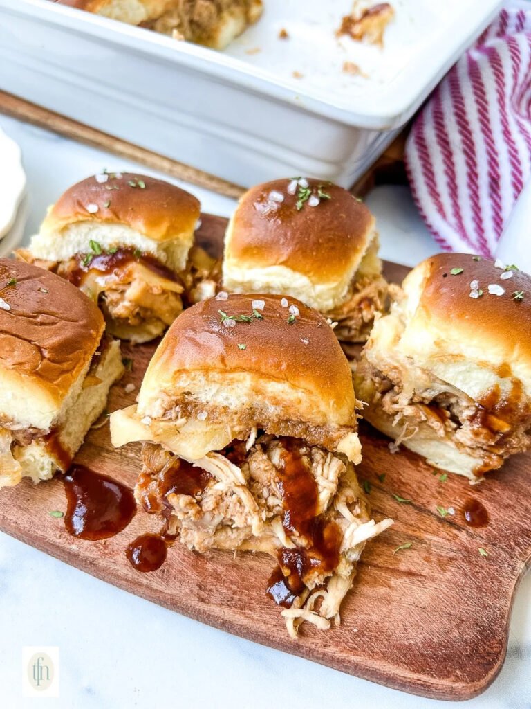 Shredded BBQ Chicken Sliders