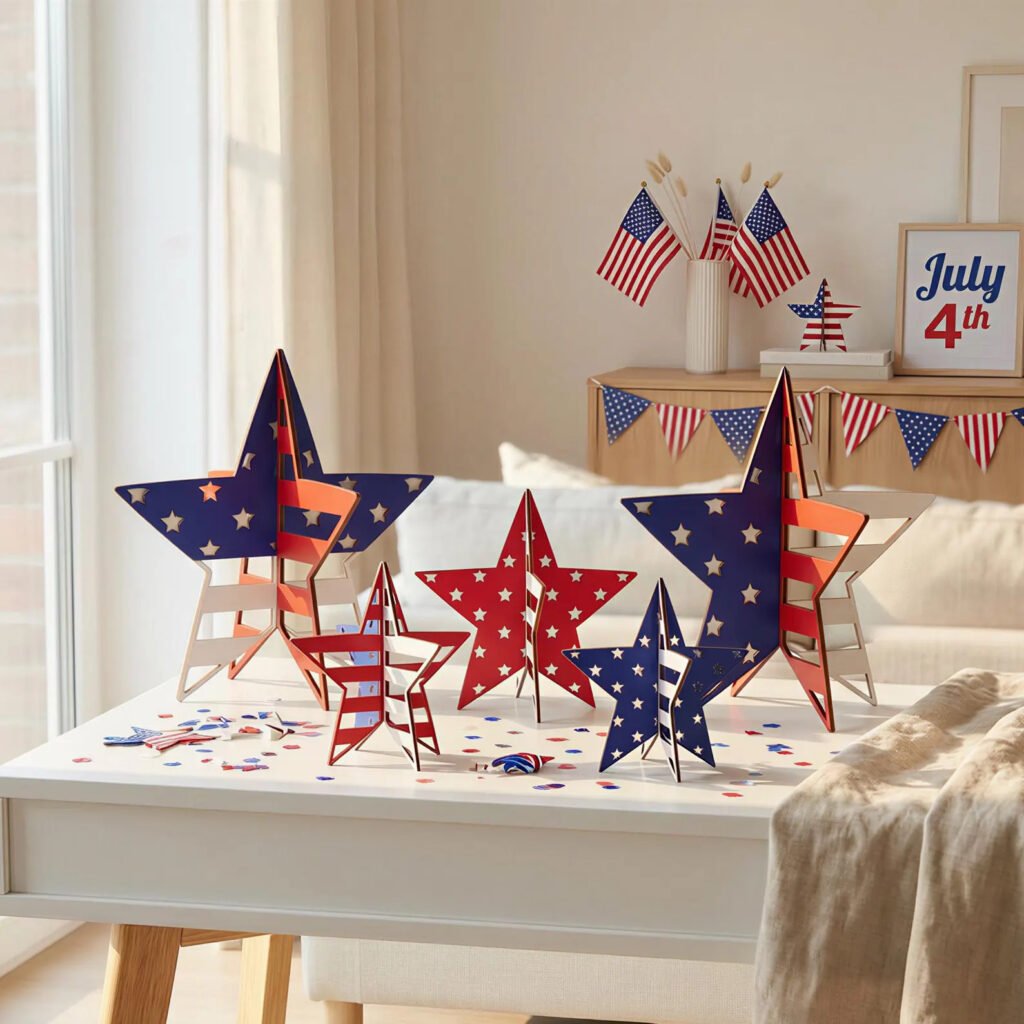 Wooden Stars Decor