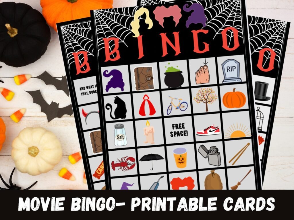 Hocus Pocus Printable Bingo Cards