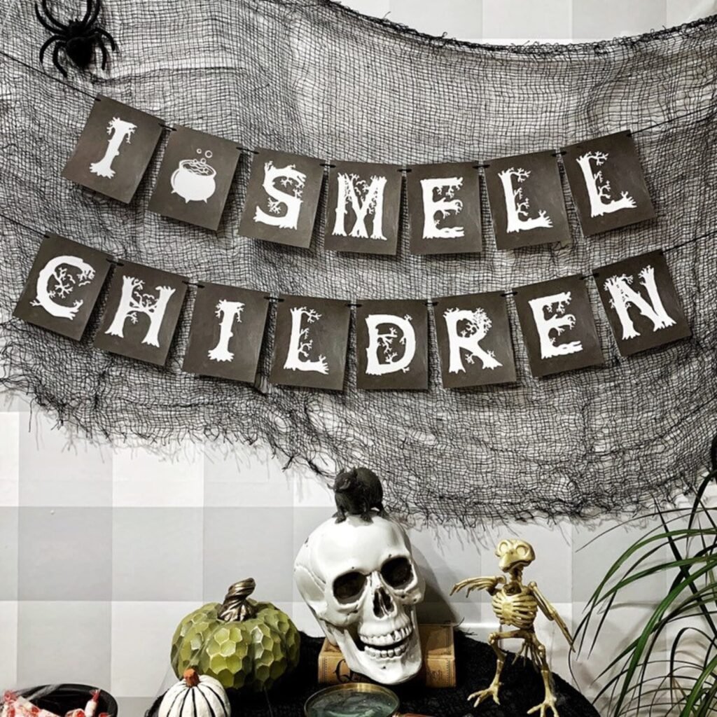 I Smell Children Hocus Pocus Halloween Party Garland