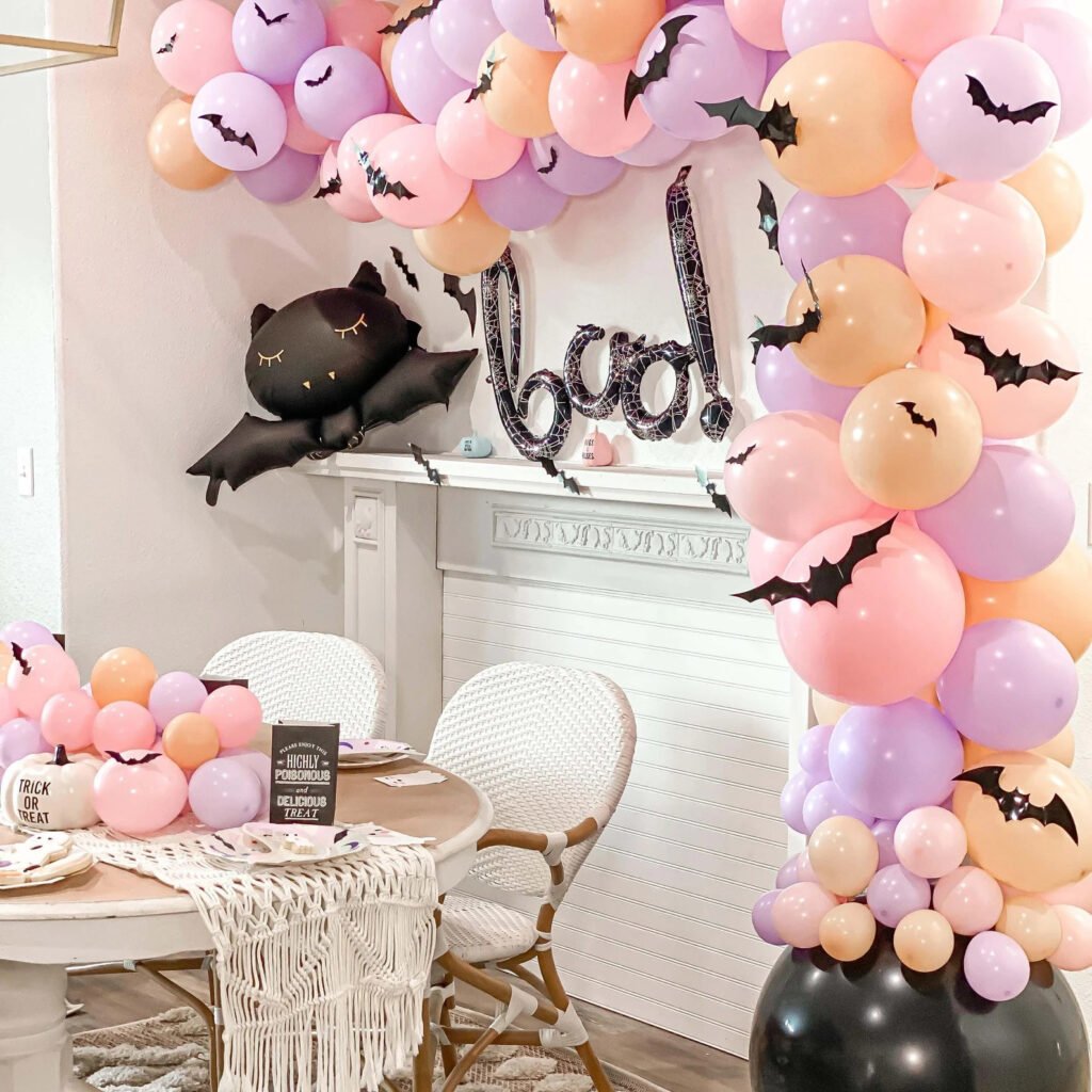 Pastel Halloween Balloon Arch