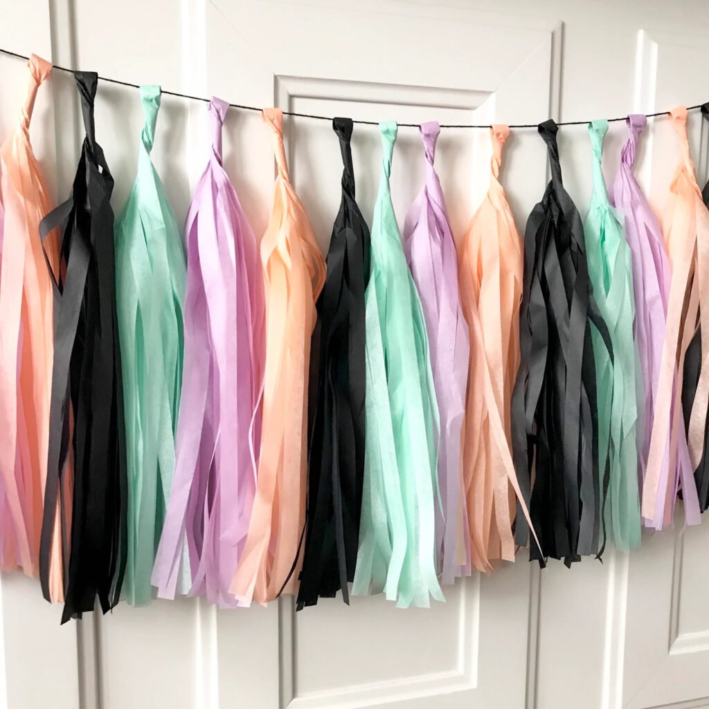 Pastel Halloween Tassel Banner
