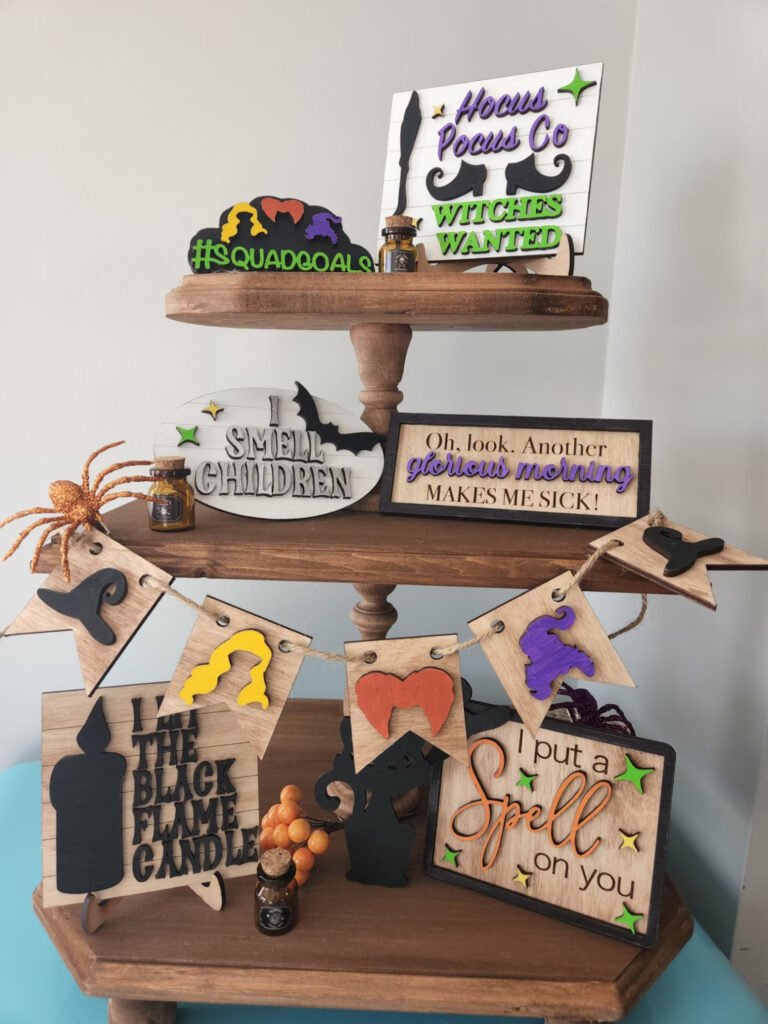 Witches Tiered Tray Set