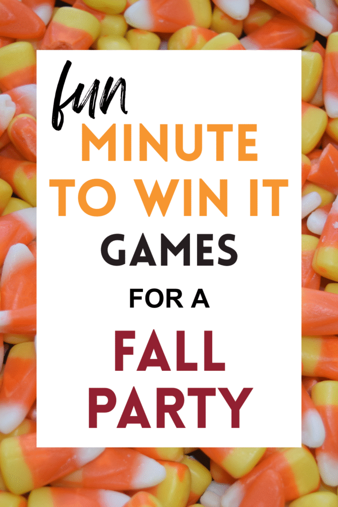 Fall Minute to Win It Games