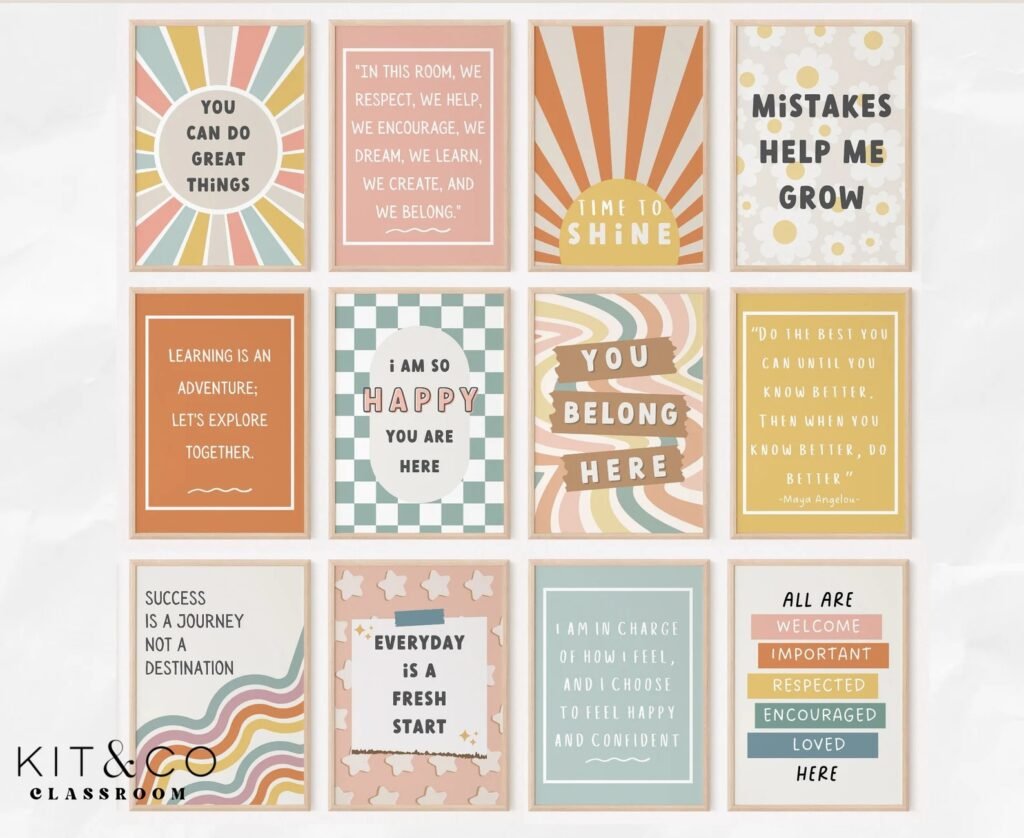 Boho Classroom Posters