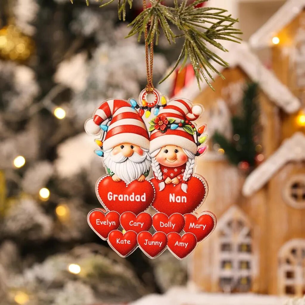 Custom Grandkids Names Ornament