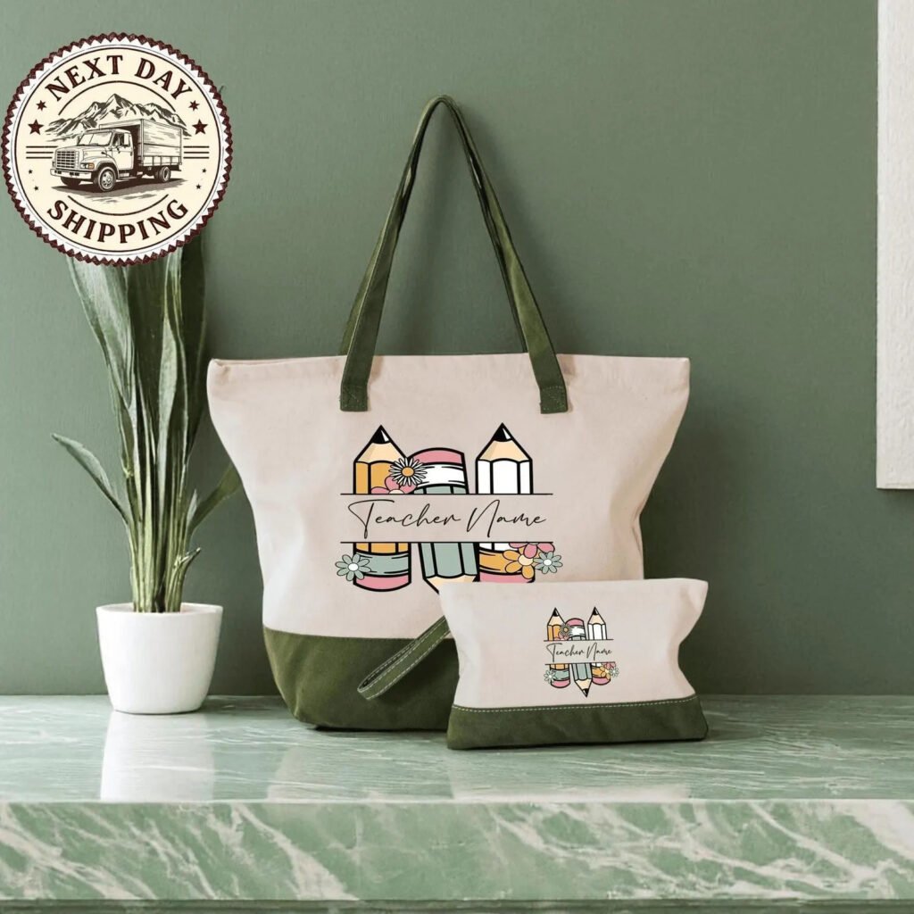 Personalised Teacher Name Tote Bag