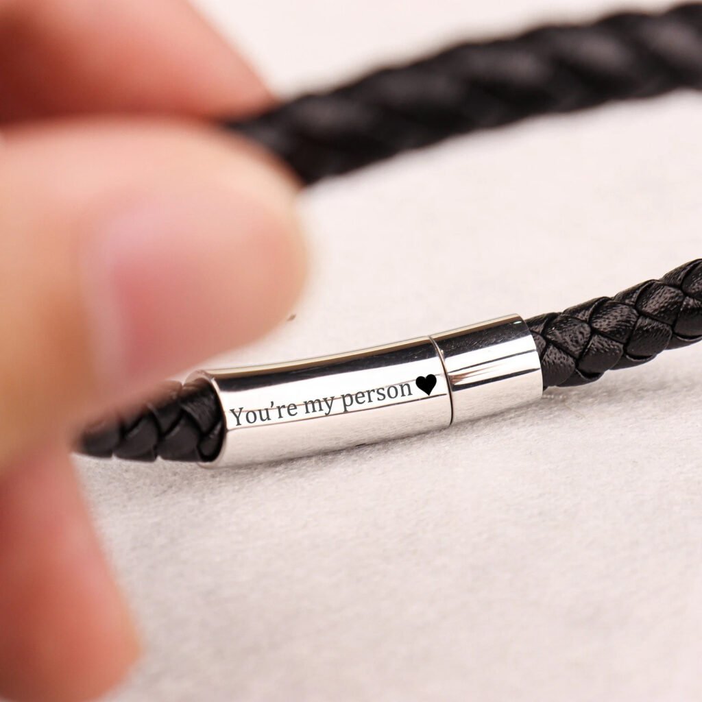 Personalized Leather Bracelet