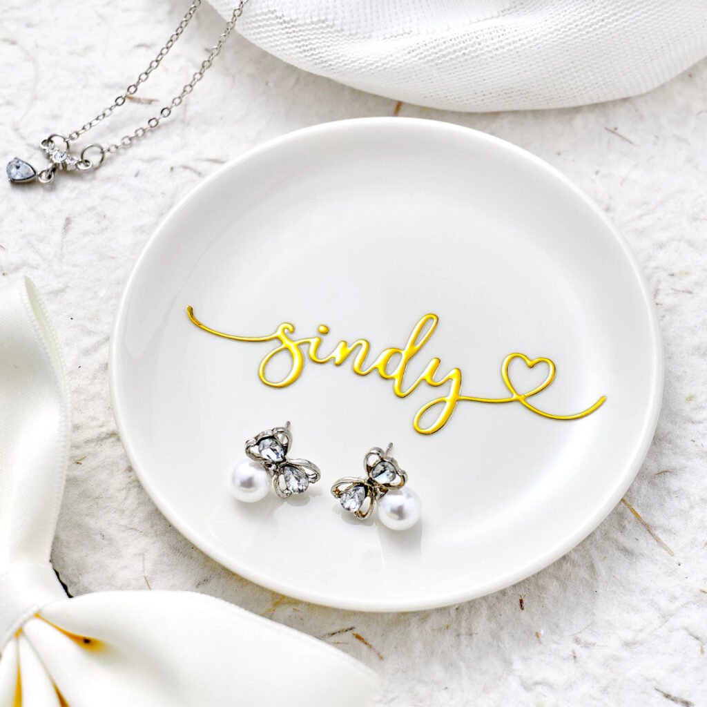 Personalized name Ring Dish