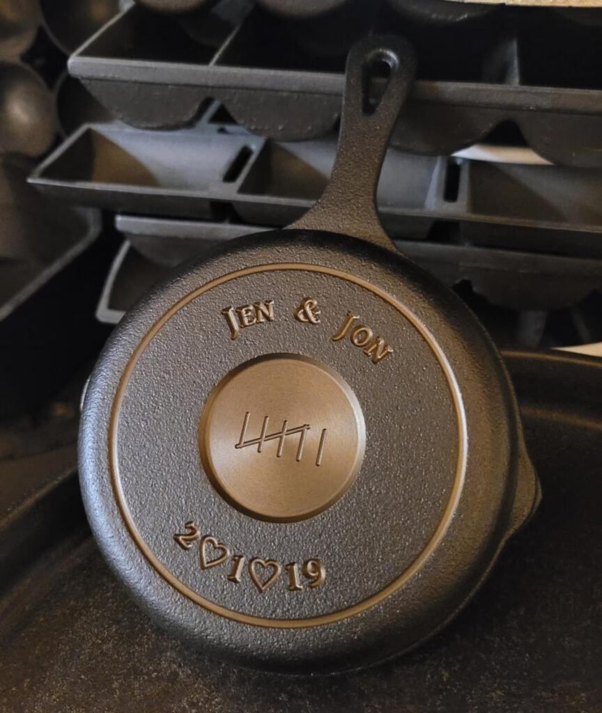 Engraved Cast Iron Skillet