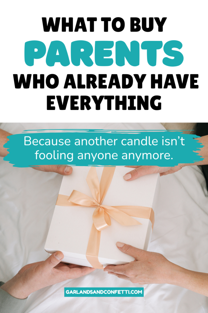 Experience gifts for parents