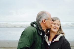 Older couple at the beach